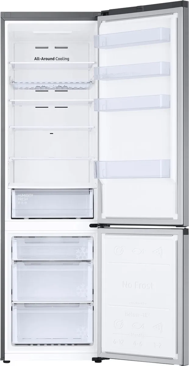 Samsung RB38T602DSA Koel-vriescombinatie 390L - Zilver
