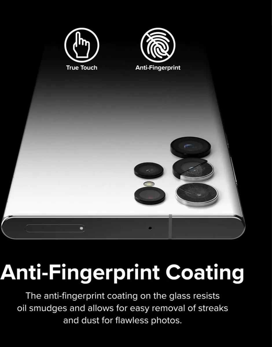 Ringke Lens Frame Glas Beschermer Samsung Galaxy S22 Ultra - Zwart - afbeelding 6 van 6