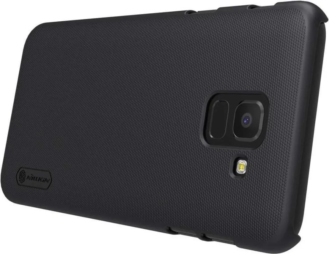 Nillkin Super Frosted Shield Backcover Samsung Galaxy J6 - Zwart - afbeelding 6 van 6