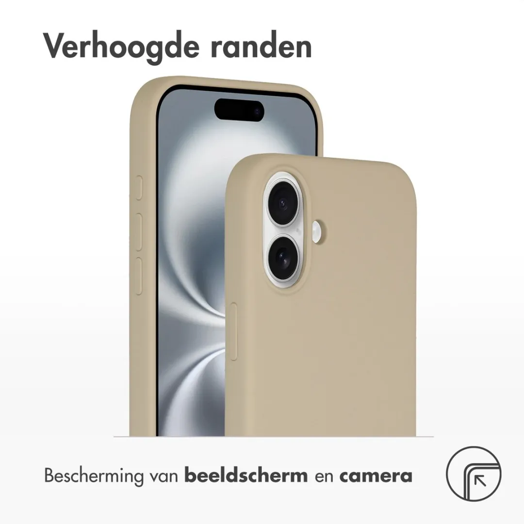 Accezz Hoesje iPhone 16 Plus MagSafe - Beige