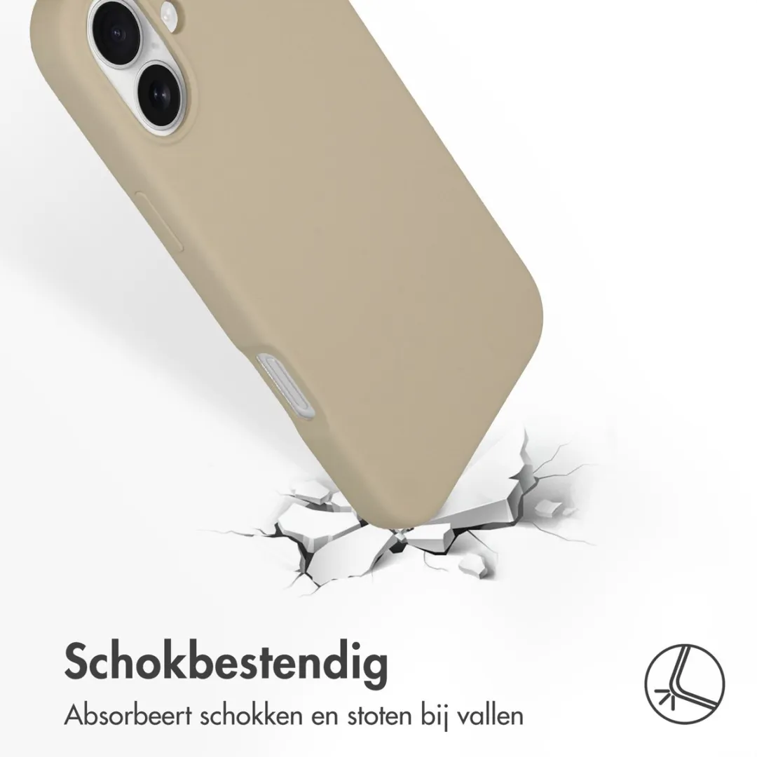 Accezz Hoesje iPhone 16 Plus MagSafe - Beige