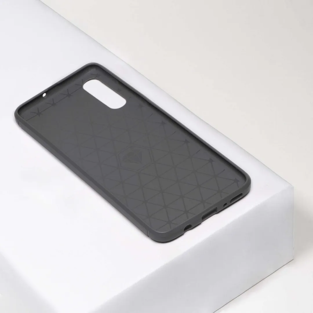 BMAX Carbon Soft Case Samsung Galaxy A50 - Grijs