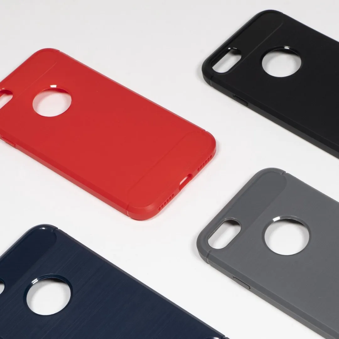 BMAX Carbon Soft Case iPhone 7 Plus - Grijs