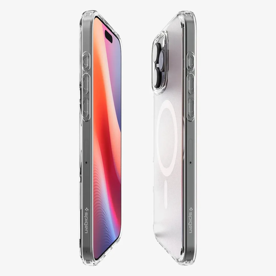 Spigen Ultra Hybrid MagFit ACS08382 Hoesje - iPhone 16 Pro Max - Grijs/Transparant
