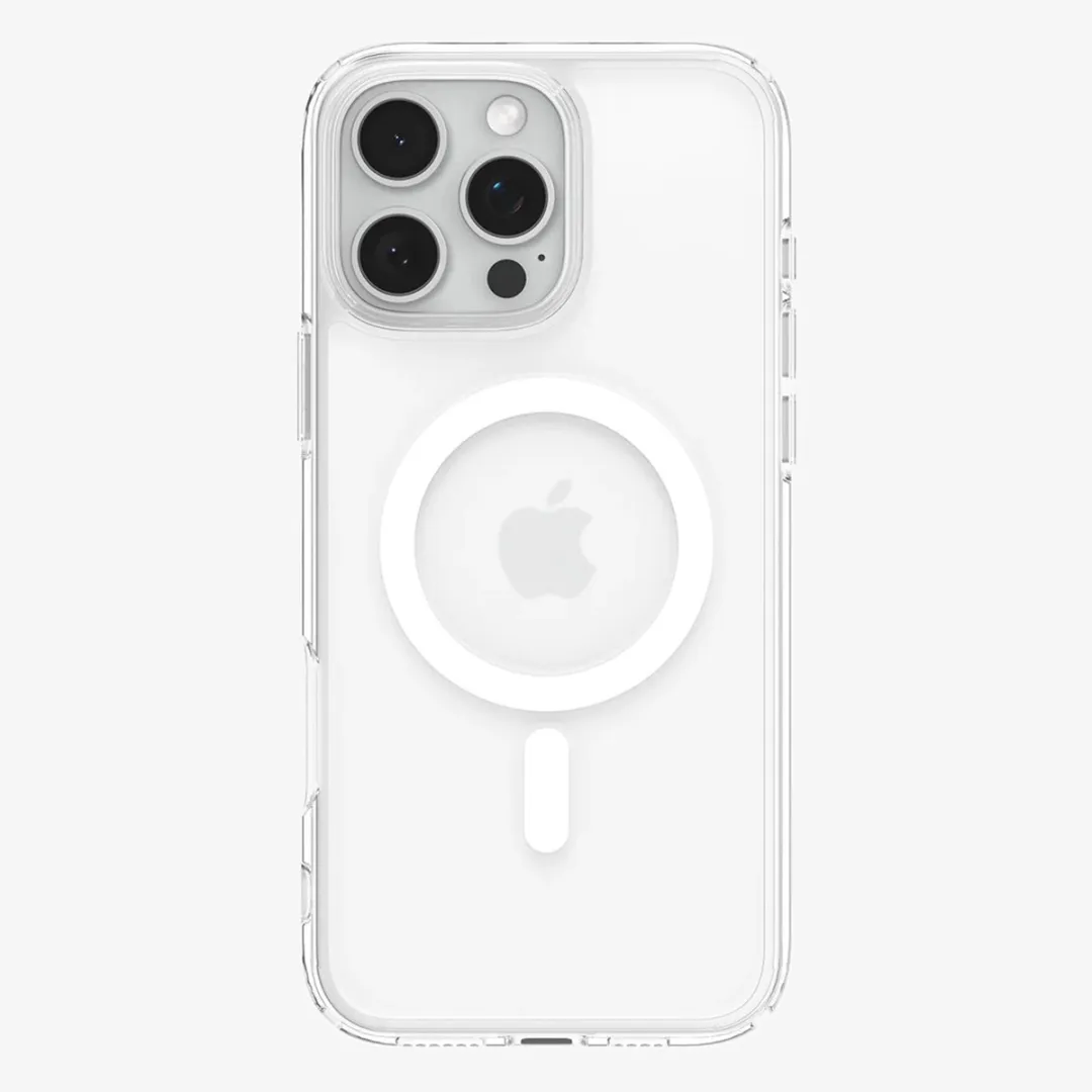 Spigen Ultra Hybrid MagFit ACS08382 Hoesje - iPhone 16 Pro Max - Grijs/Transparant