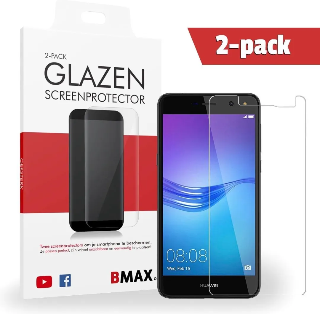 BMAX Glazen Screenprotector Huawei Y6