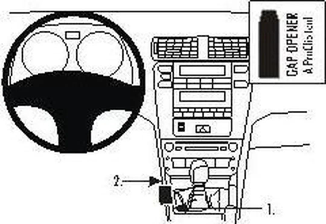 Brodit ProClip 833728 Houder Lexus IS 2006-2013 - Console