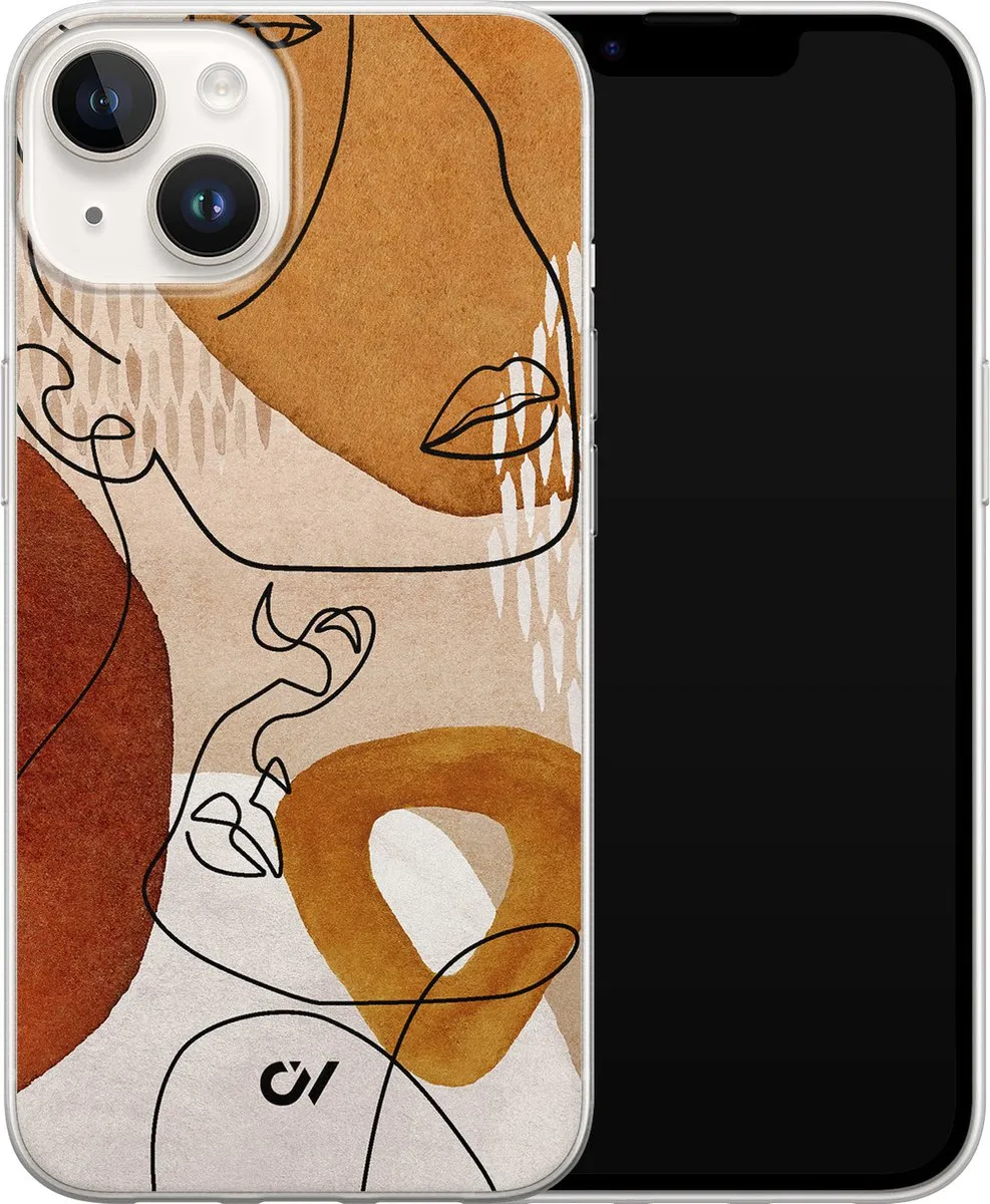 Casevibes iPhone 14 Hoesje A/14/UV/043 - Bruin