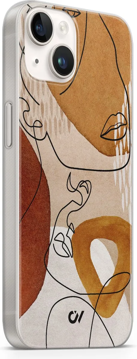 Casevibes iPhone 14 Hoesje A/14/UV/043 - Bruin