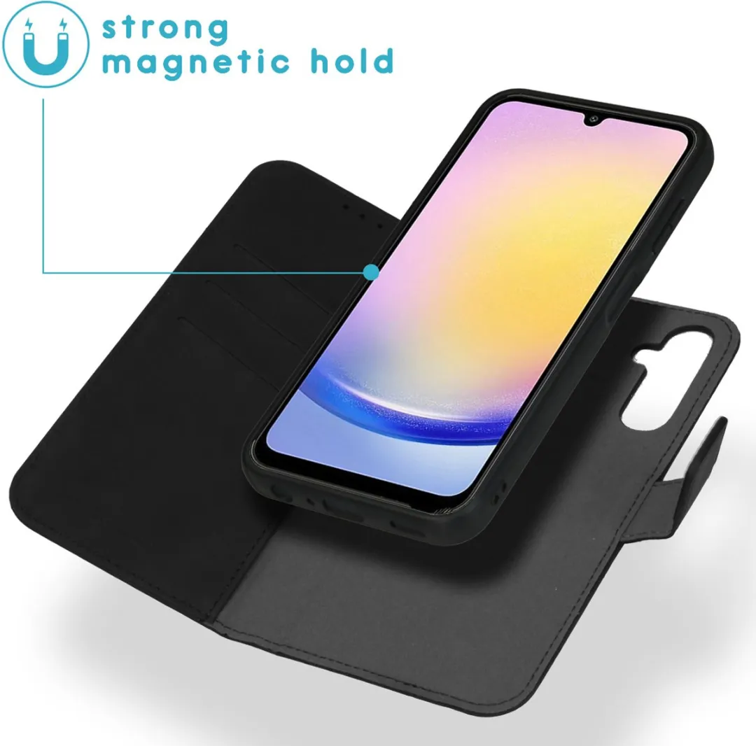 Imoshion Hoesje Samsung Galaxy A25 2-in-1 Bookcase - 3 Pasjes - Zwart
