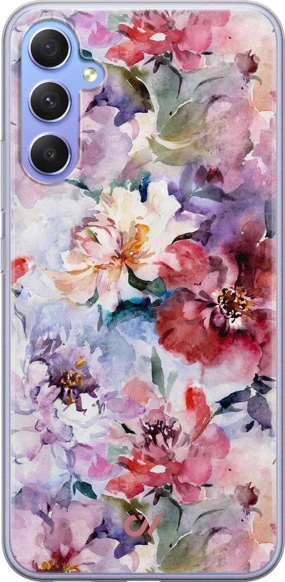 Casevibes Hoesje Samsung Galaxy A34 Bloemen Acryl
