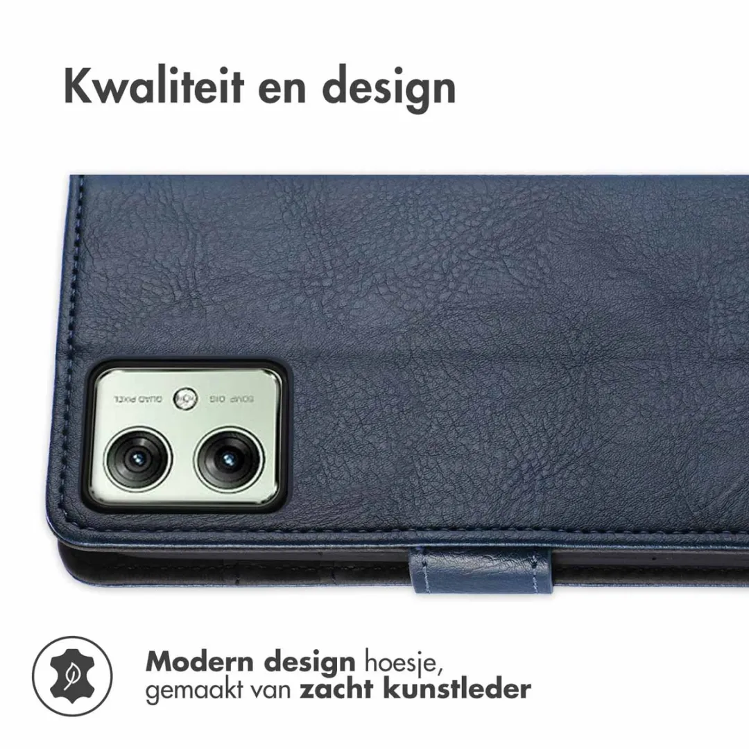 Imoshion Hoesje Motorola Moto G54 3 Pasjes - Donkerblauw