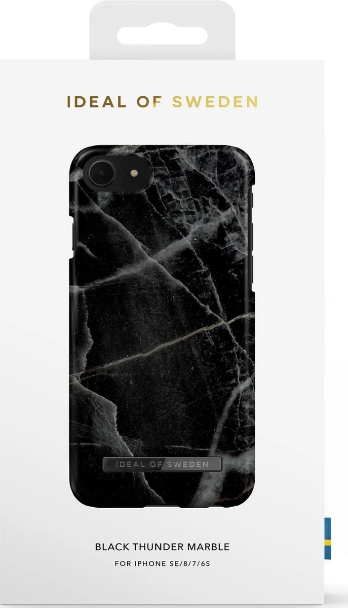 iDeal of Sweden iPhone Case IDFCAW21-I7-358 - Black Thunder Marble
