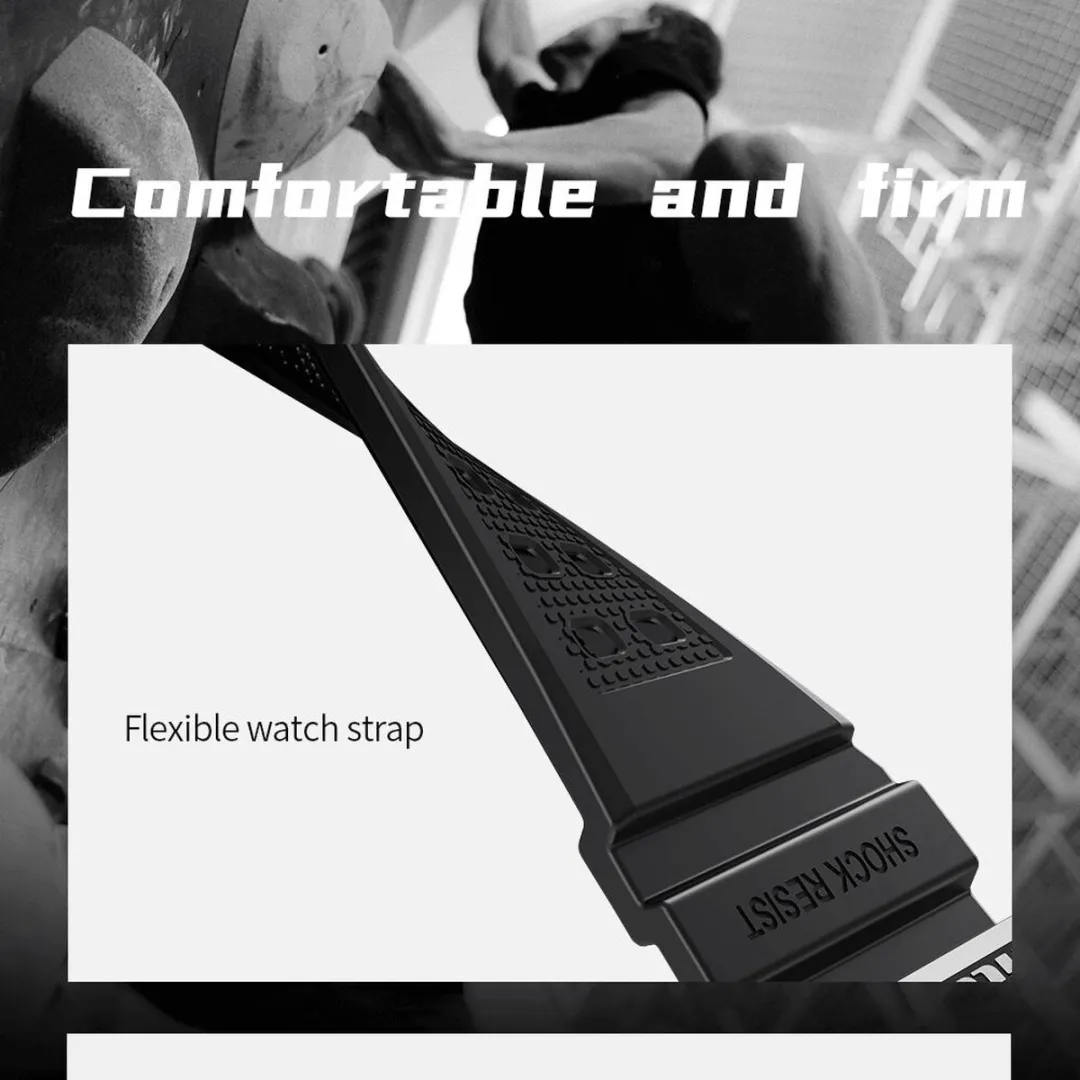 Nillkin DynaGuard Hoesje & Bandje Apple Watch 7/8/9 45mm - Grijs/Zwart