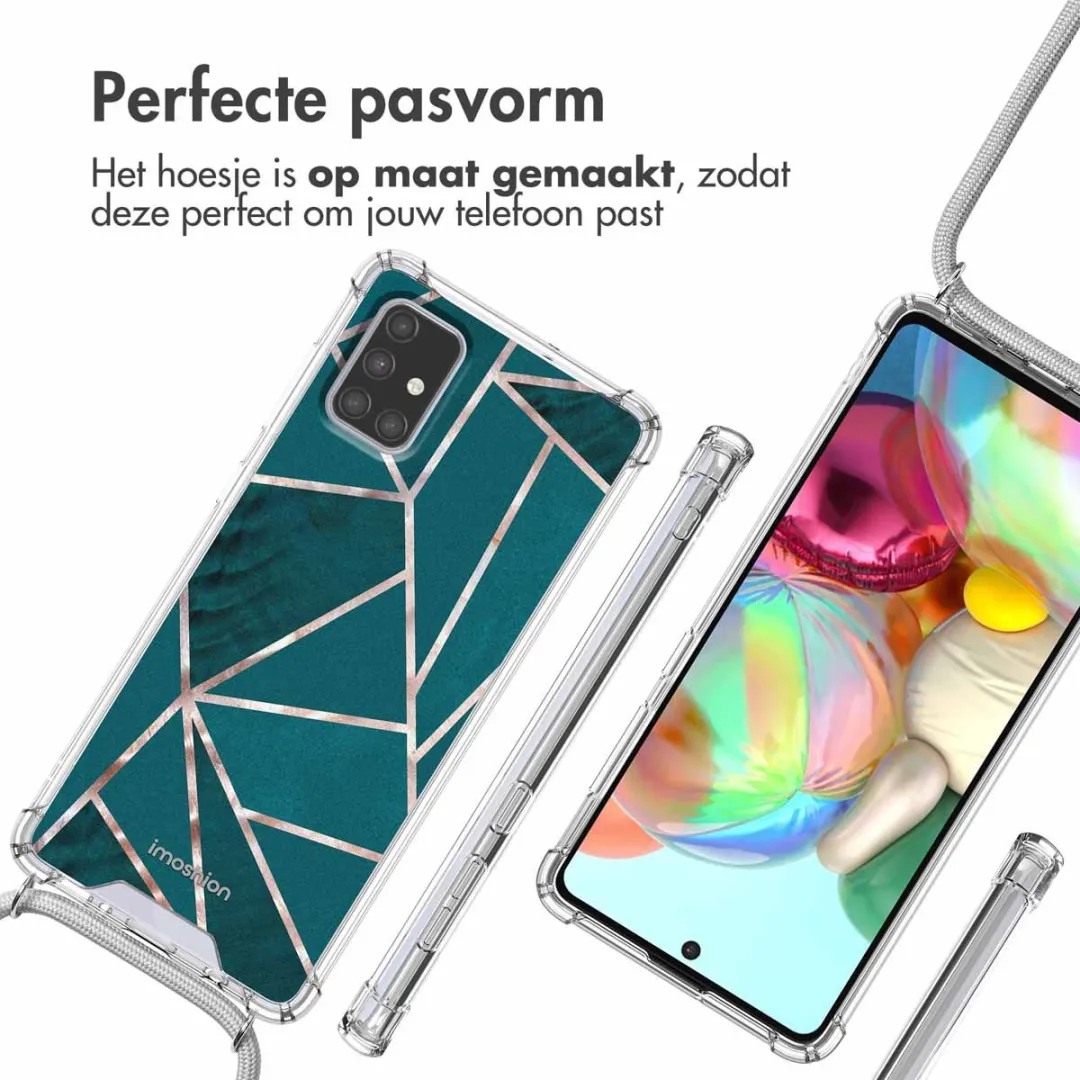 Imoshion Hoesje Samsung Galaxy A71 Petrol Green Graphic