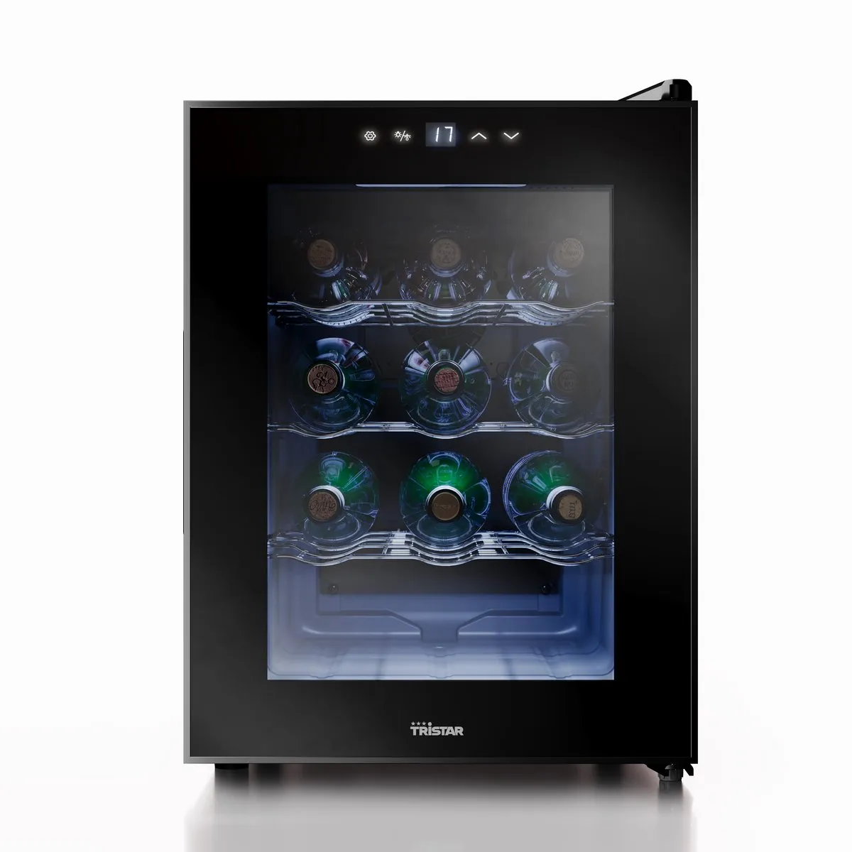 Tristar WR-7511 - Wijnkoelkast 12 Flessen - Wijnklimaatkast - 11 ⁰C tot 18 ⁰C - Zwart