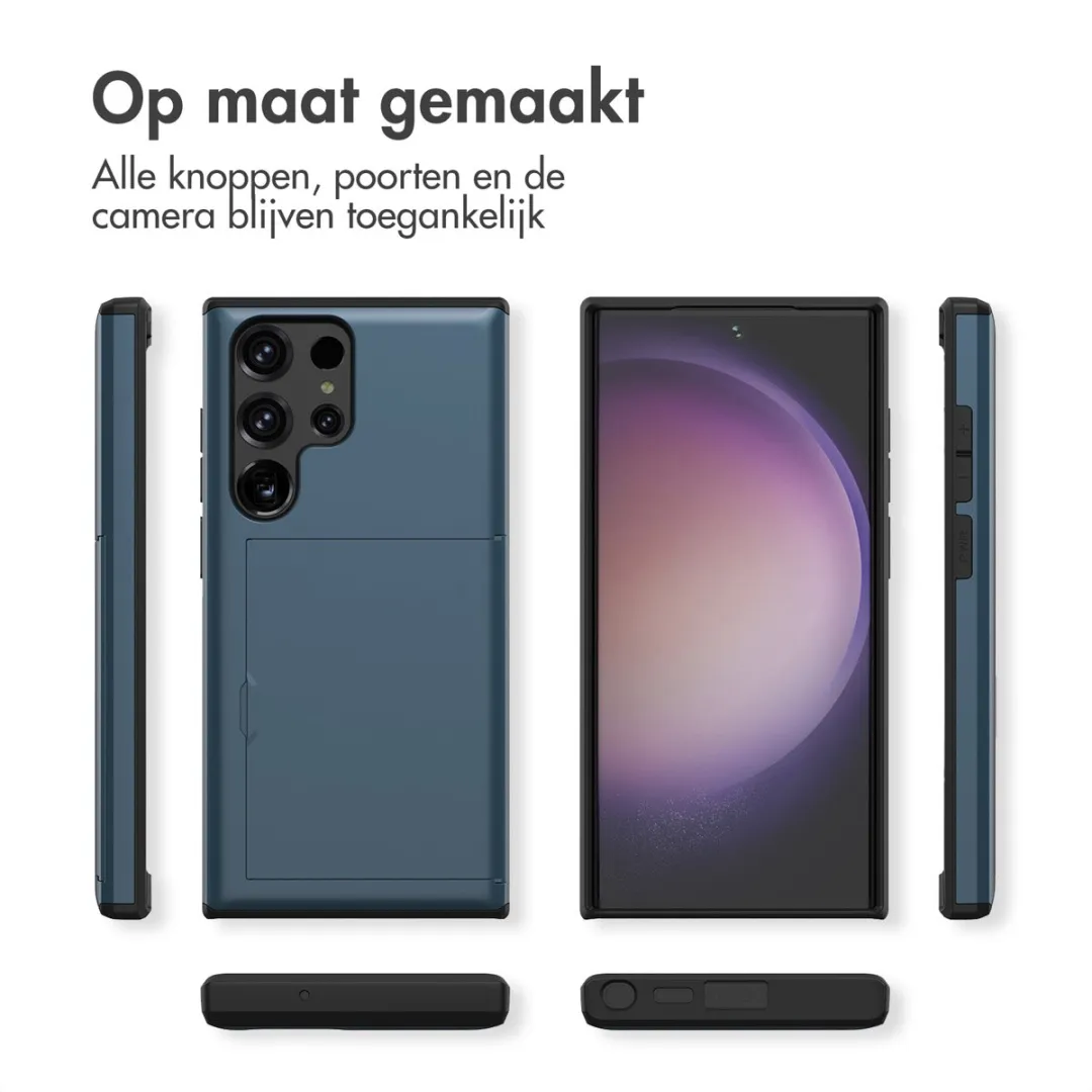 Imoshion Hoesje Samsung Galaxy S23 Ultra - Donkerblauw - 2 Pasjes - afbeelding 6 van 6