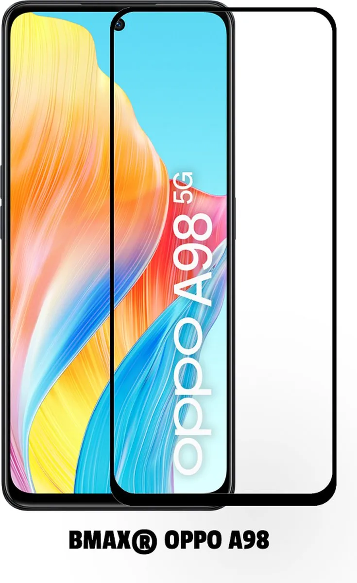 BMAX Screenprotectors OPPO A98 - 2 Stuks - Gehard Glas