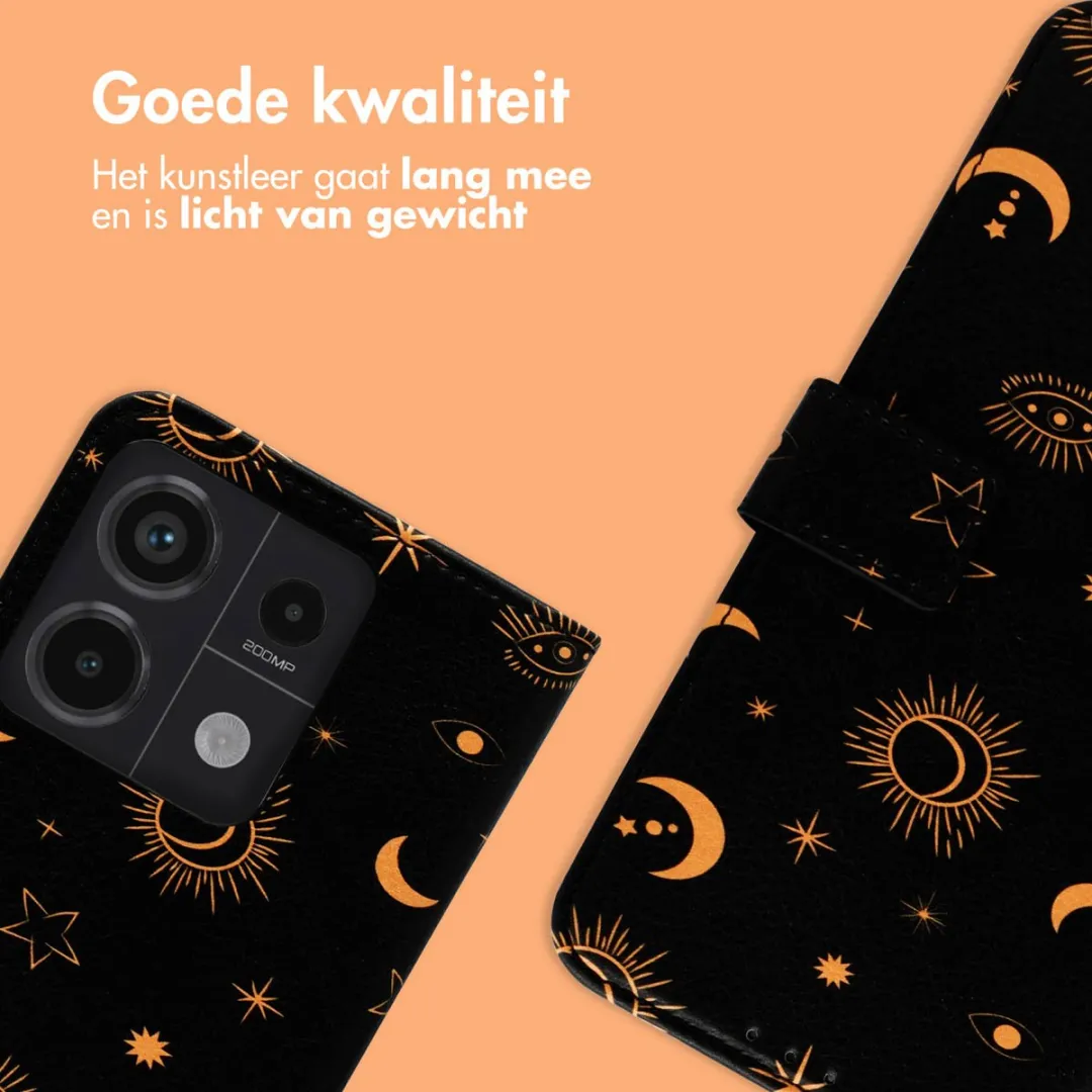 Imoshion Design Bookcase Hoesje Sky Black - o.a. Redmi Note 13 Pro 5G/Poco X6