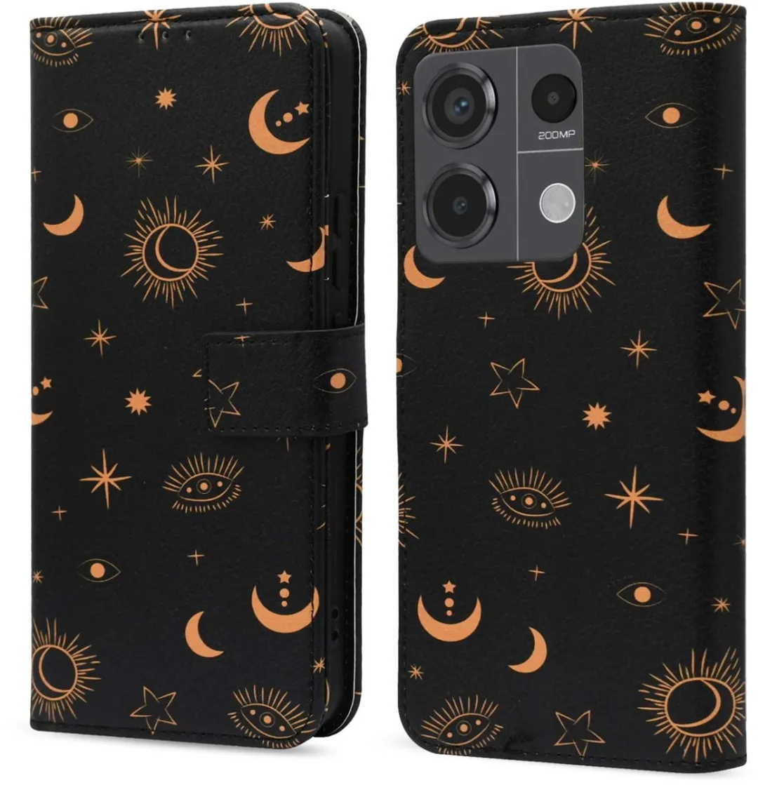 Imoshion Design Bookcase Hoesje Sky Black - o.a. Redmi Note 13 Pro 5G/Poco X6
