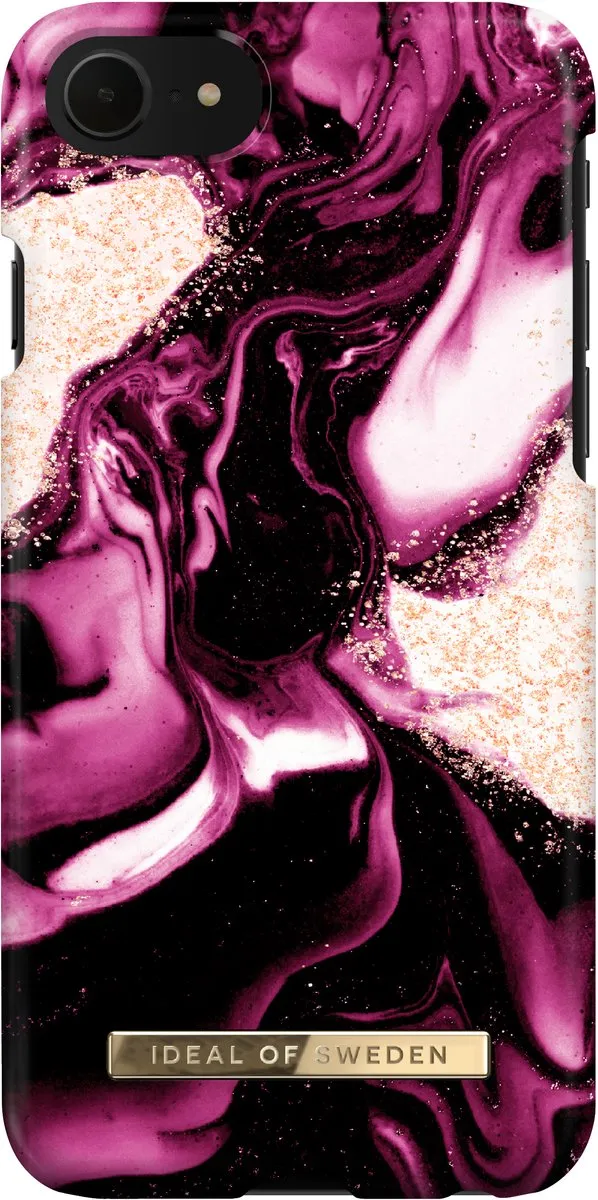 iDeal of Sweden Fashion Case iPhone 8/7/6/6s/SE Golden Ruby Marble