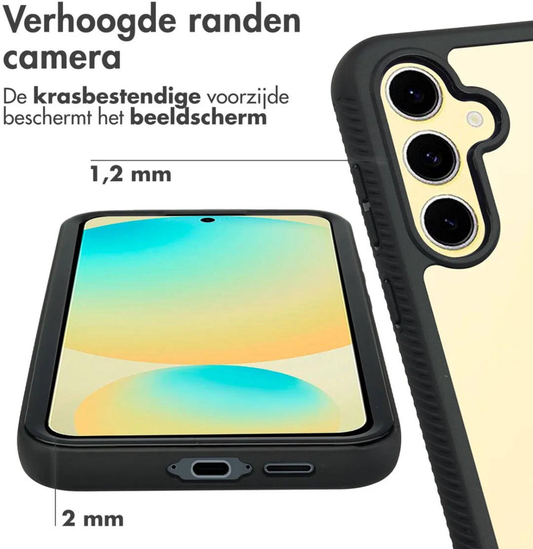 Imoshion Hoesje Samsung Galaxy S24 FE - 360° Beschermend - Zwart