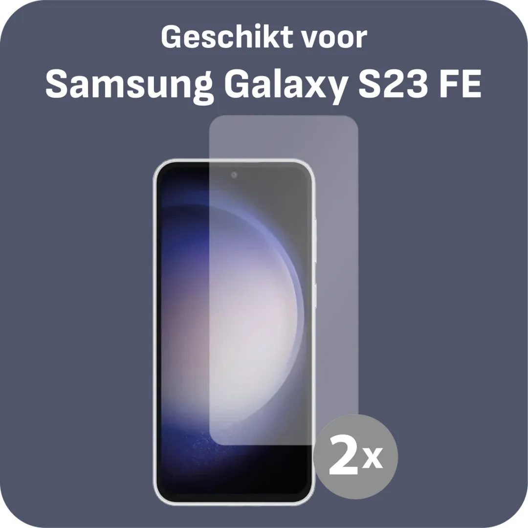Just in Case Cazy Screenprotector Samsung Galaxy S23 FE - 2 Stuks - afbeelding 4 van 6