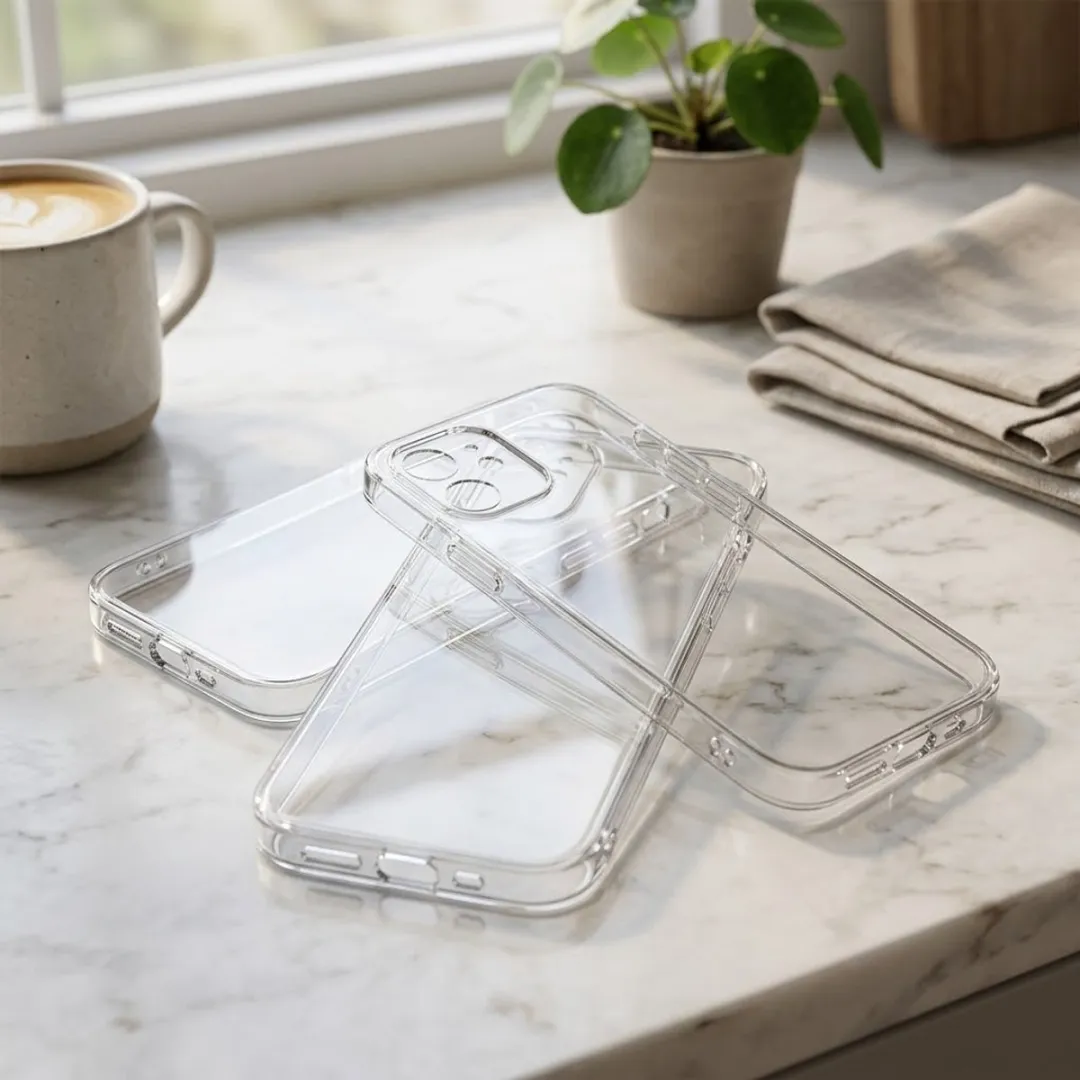 NUVEX iPhone 12 Transparant Hoesje Set - 3 Stuks