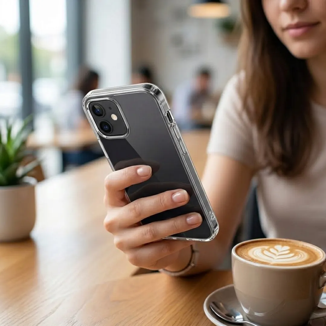 NUVEX iPhone 12 Transparant Hoesje Set - 3 Stuks