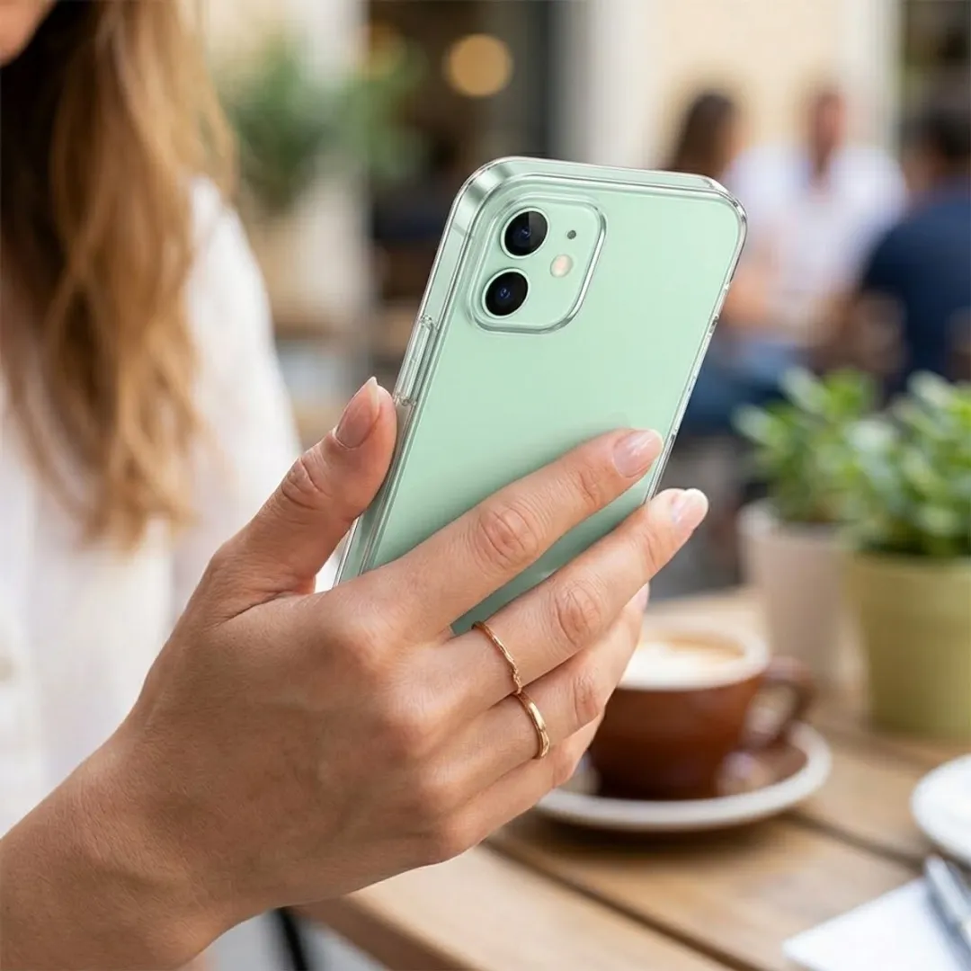 NUVEX iPhone 12 Transparant Hoesje Set - 3 Stuks