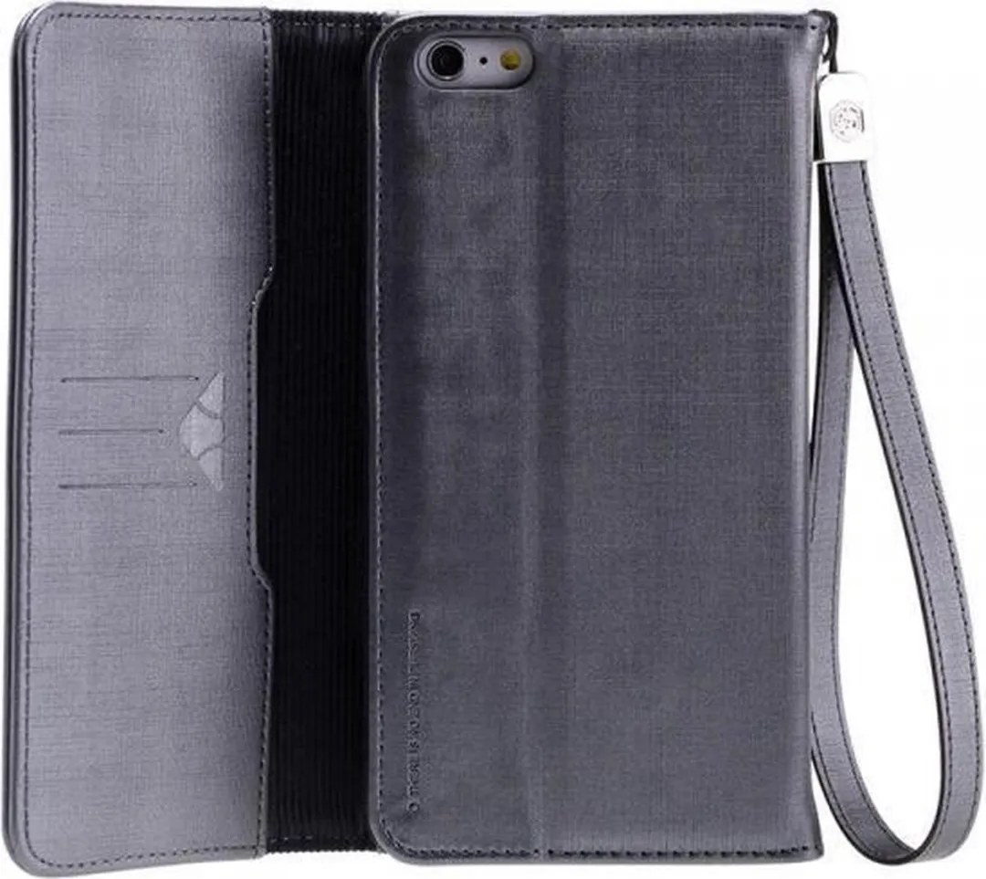 Nillkin Bazaar Leather Case iPhone 6/6s - 3 Pasjes - Zwart - afbeelding 5 van 6