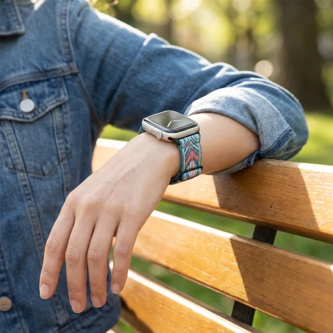 NUVEX Horlogebandje Aztec Patroon - Apple Watch 42-49mm