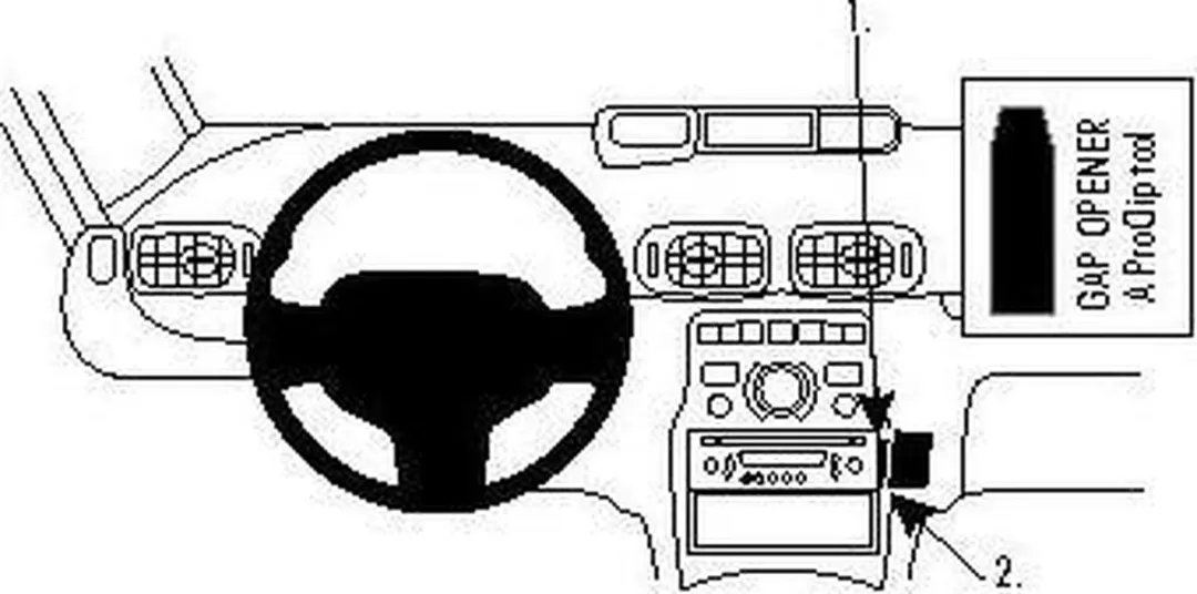 Brodit ProClip 854294 Citroën C3 Picasso Houder - Zilver