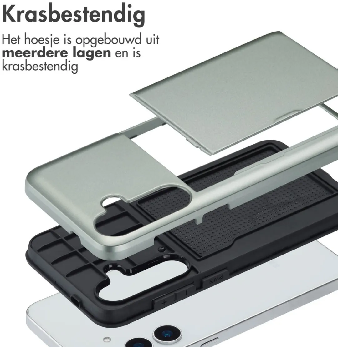 Imoshion Hoesje Samsung Galaxy S25 Plus - Groen - 2 Pasjes