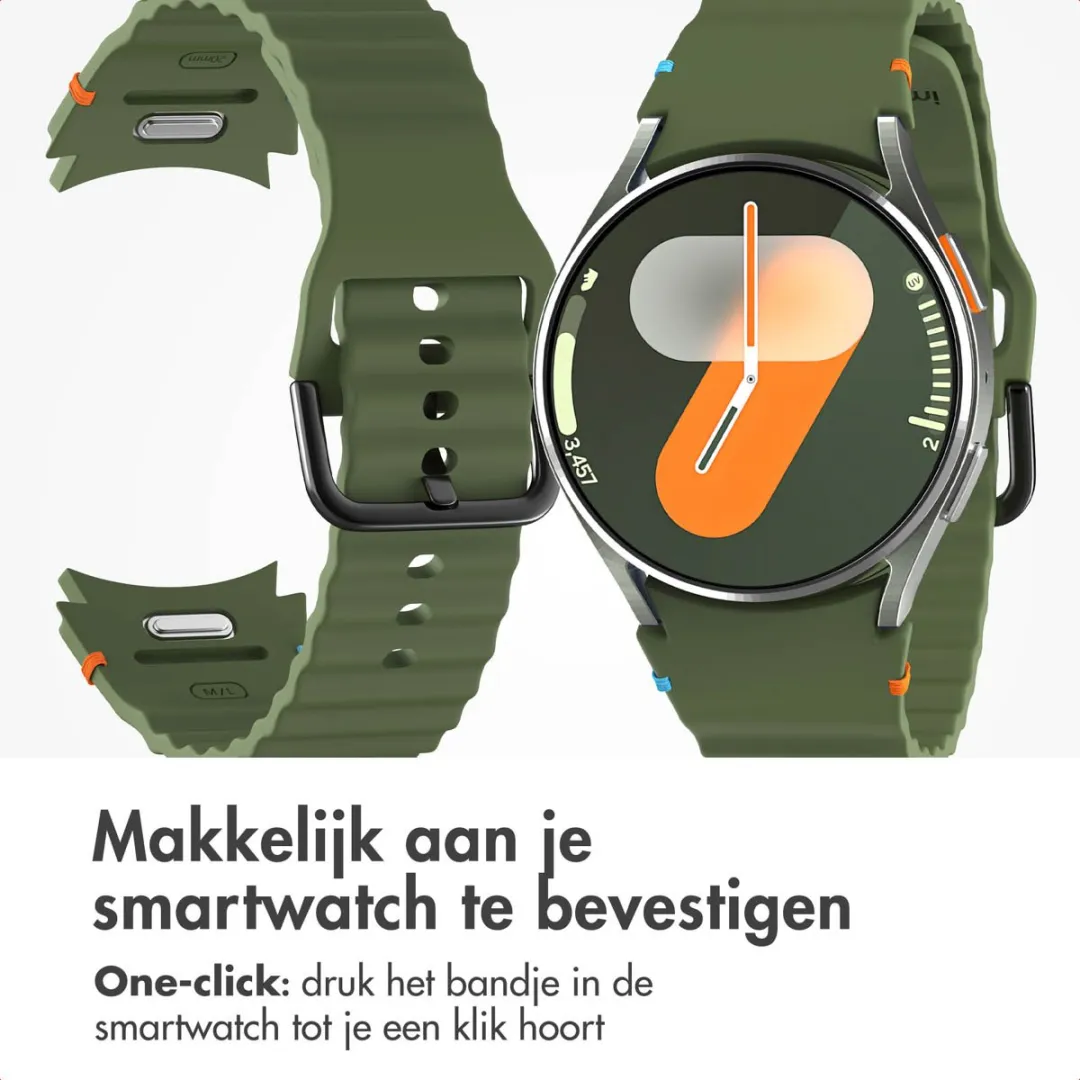 Imoshion Wave Siliconenband 20mm - Donkergroen