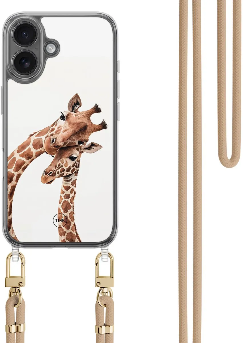 Casevibes Telefoonhoesje iPhone 16 Giraffenprint