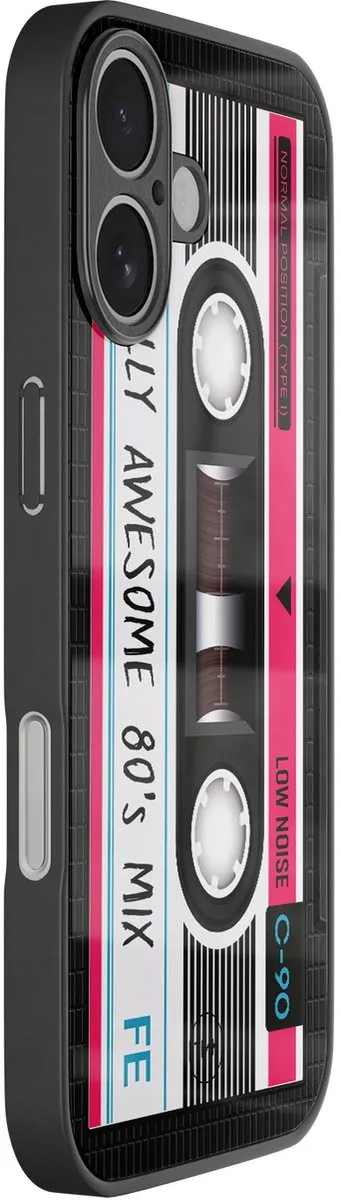 Casevibes iPhone 17 Hoesje - Zwart - Cassette - TPU