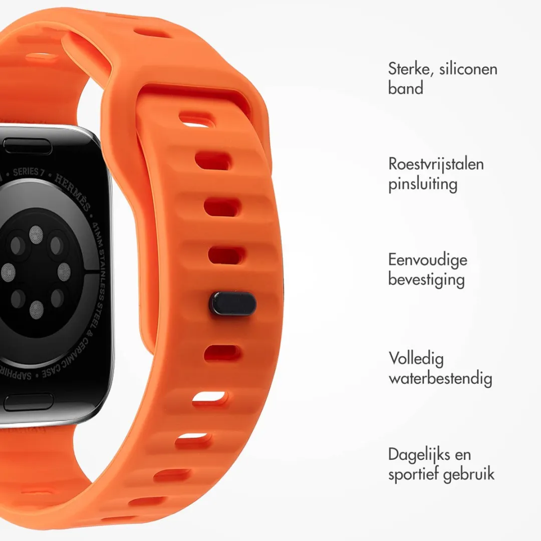 Imoshion Active Sport Siliconen Bandje Apple Watch 42mm - Oranje