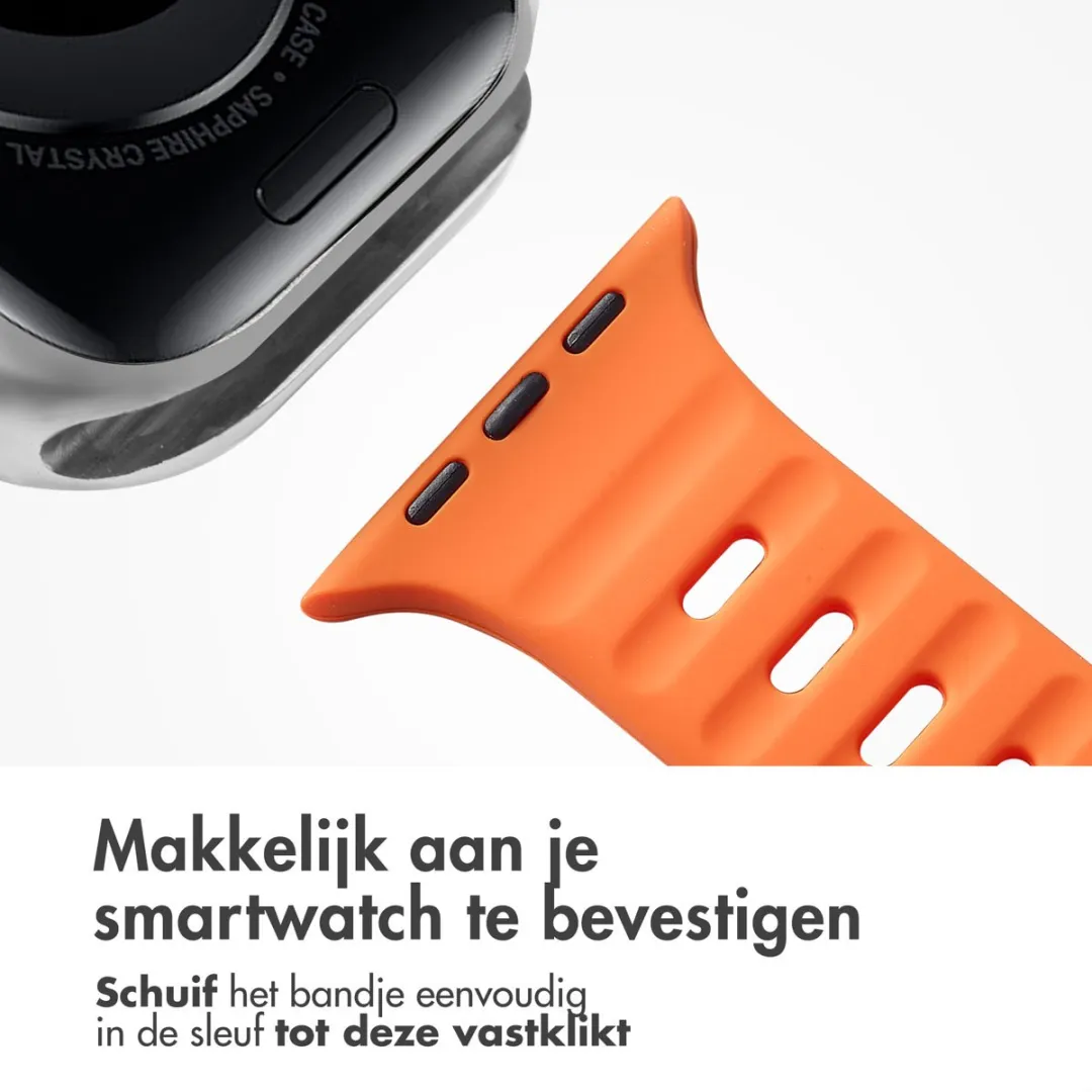 Imoshion Active Sport Siliconen Bandje Apple Watch 42mm - Oranje