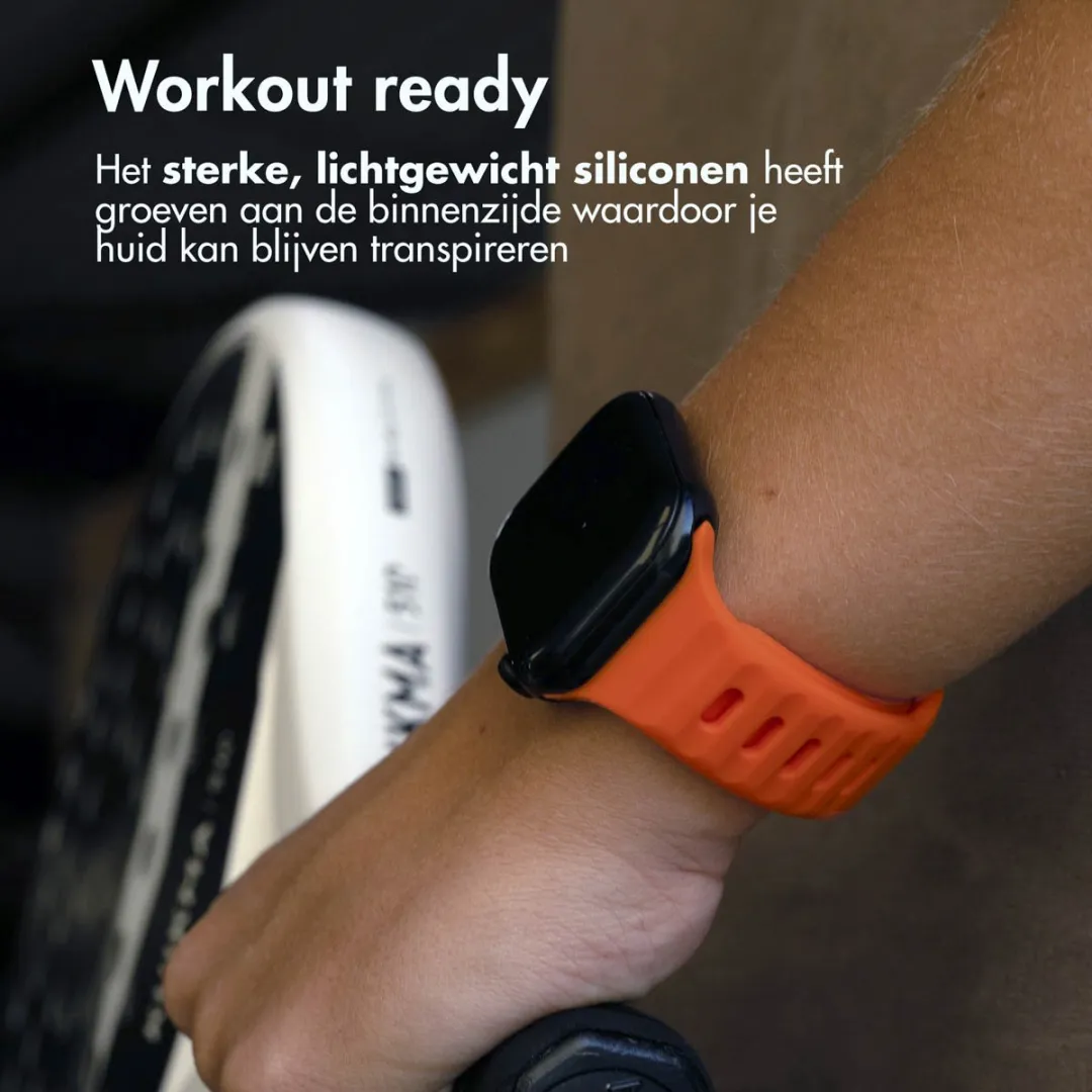 Imoshion Active Sport Siliconen Bandje Apple Watch 42mm - Oranje