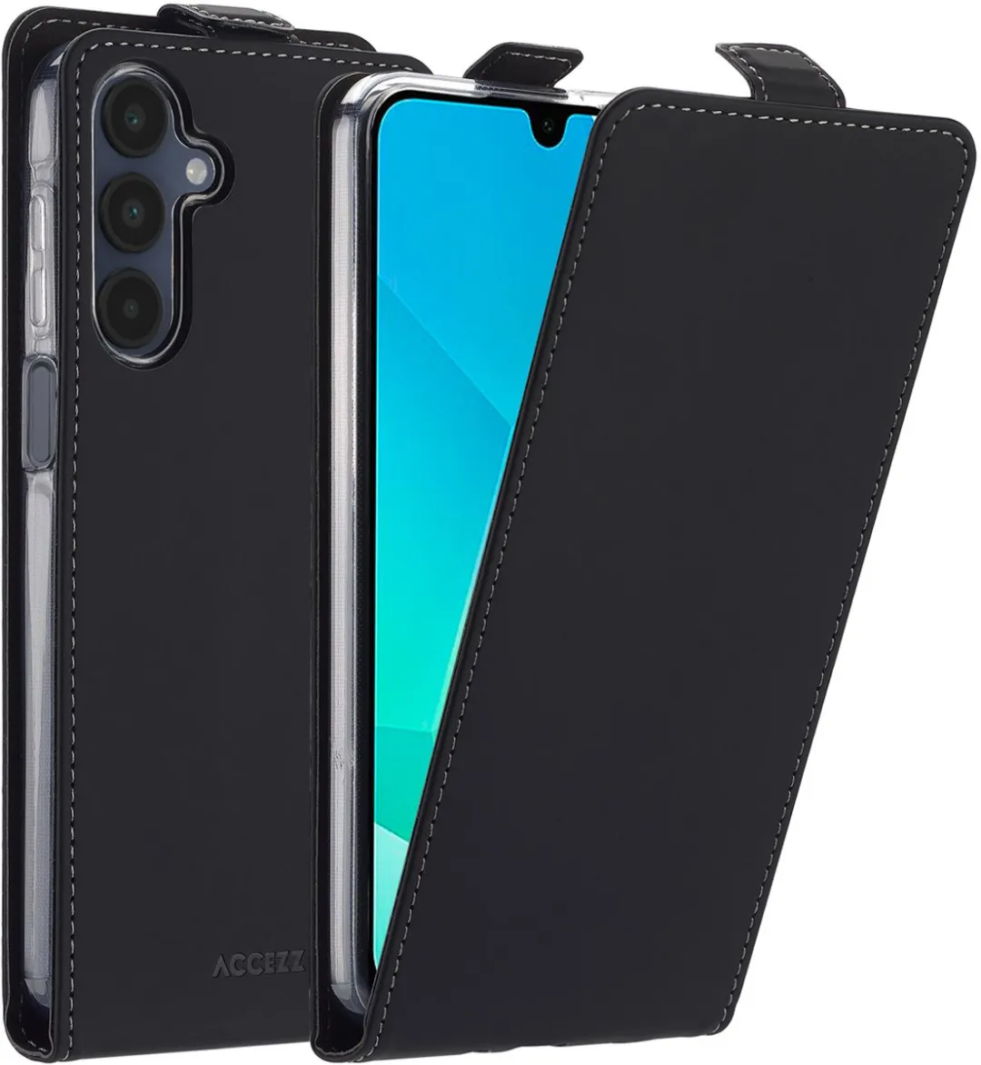Accezz Hoesje Samsung Galaxy A16 Flipcase - Zwart
