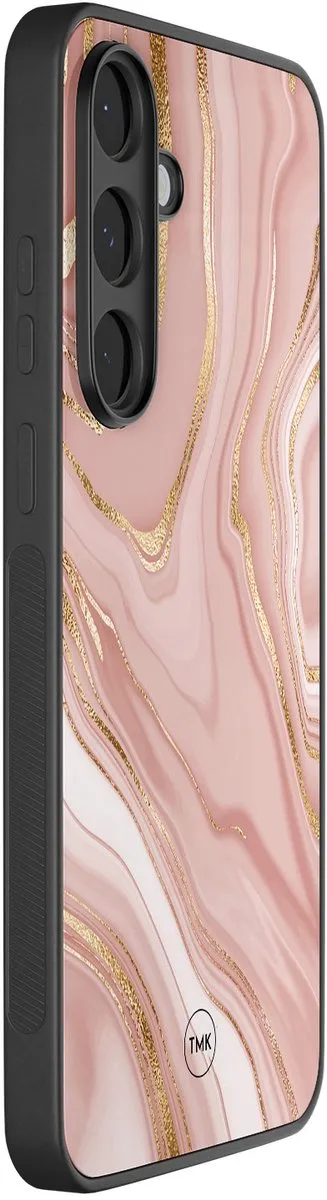 Casevibes S/S25FE/B/012 Hoesje Samsung Galaxy S25 FE - Roze Marble