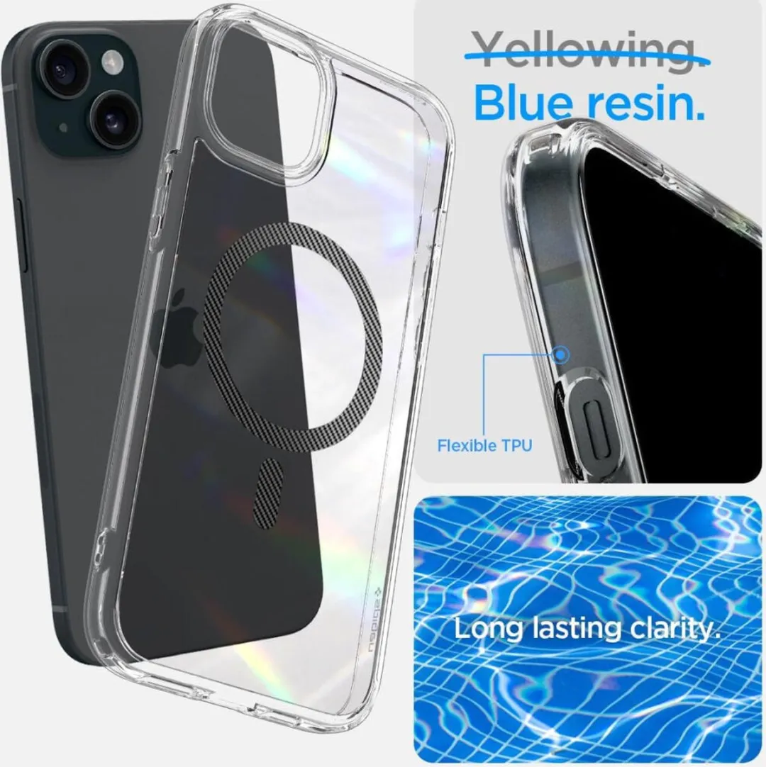 Spigen Ultra Hybrid MagFit Hoesje iPhone 15 ACS06803 - Zwart - afbeelding 6 van 6