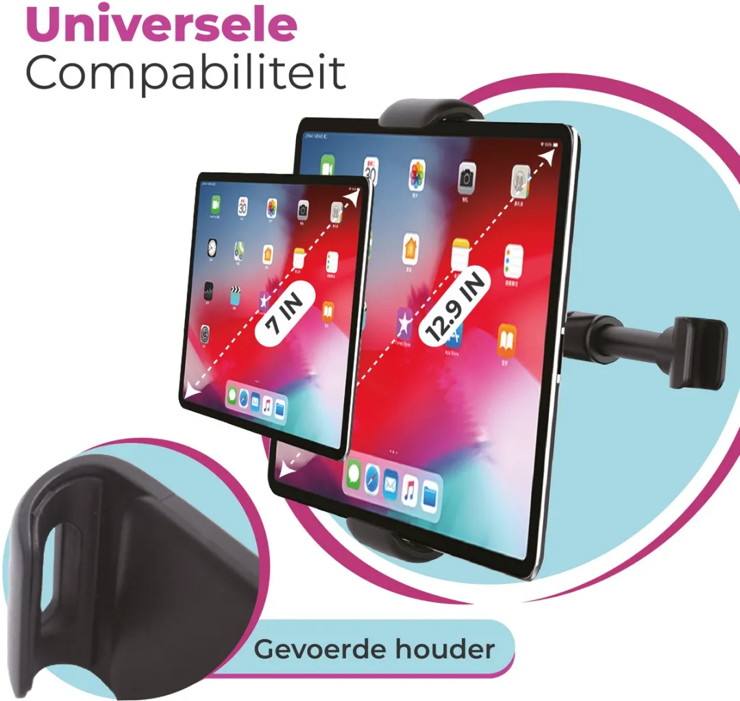 Caliber Tablet Houder Auto CNC17-2PACK - 2 Stuks - 12.9 Inch