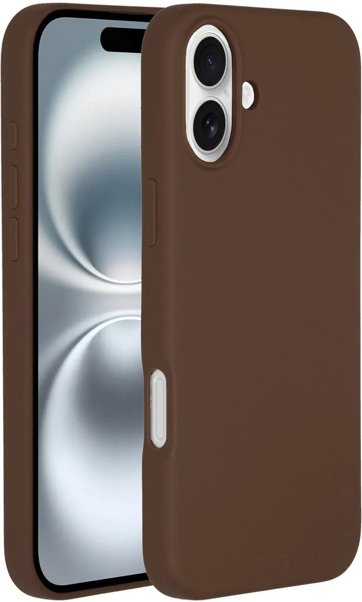 Accezz iPhone 16 Hoesje - Liquid Silicone - New Tea Brown