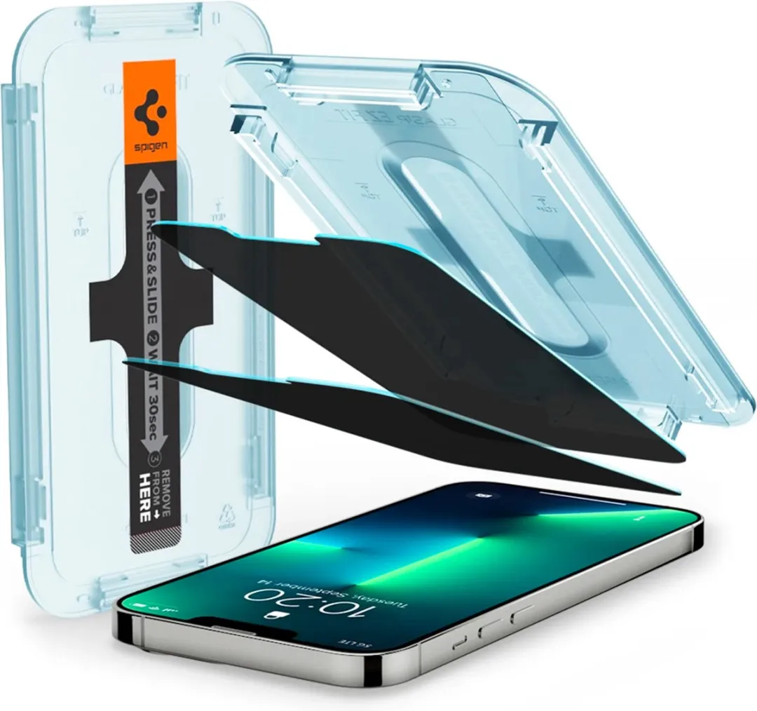 Spigen AGL03388 Privacy Glas iPhone 13/13 Pro