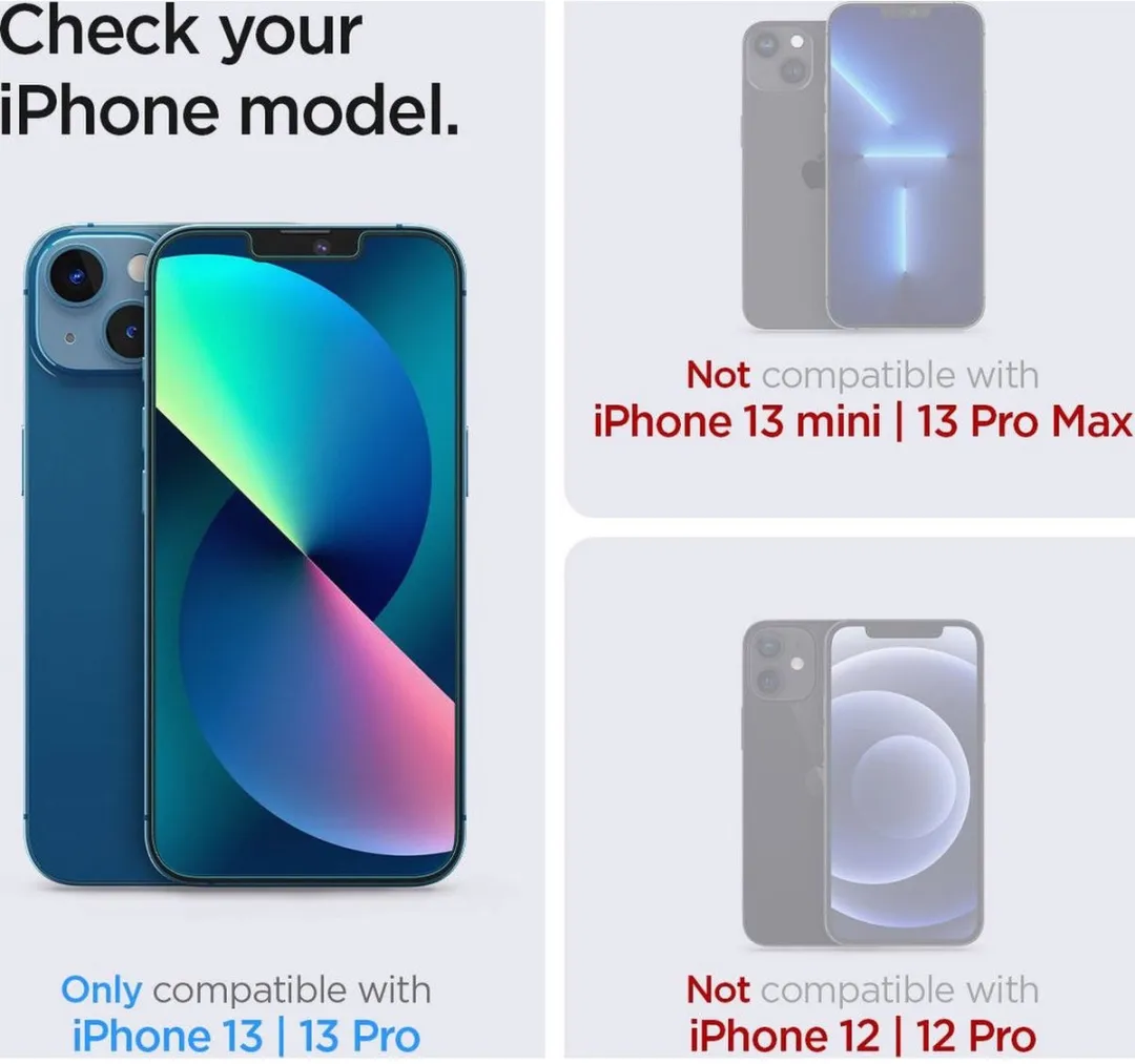 Spigen AGL03388 Privacy Glas iPhone 13/13 Pro - Montage Frame