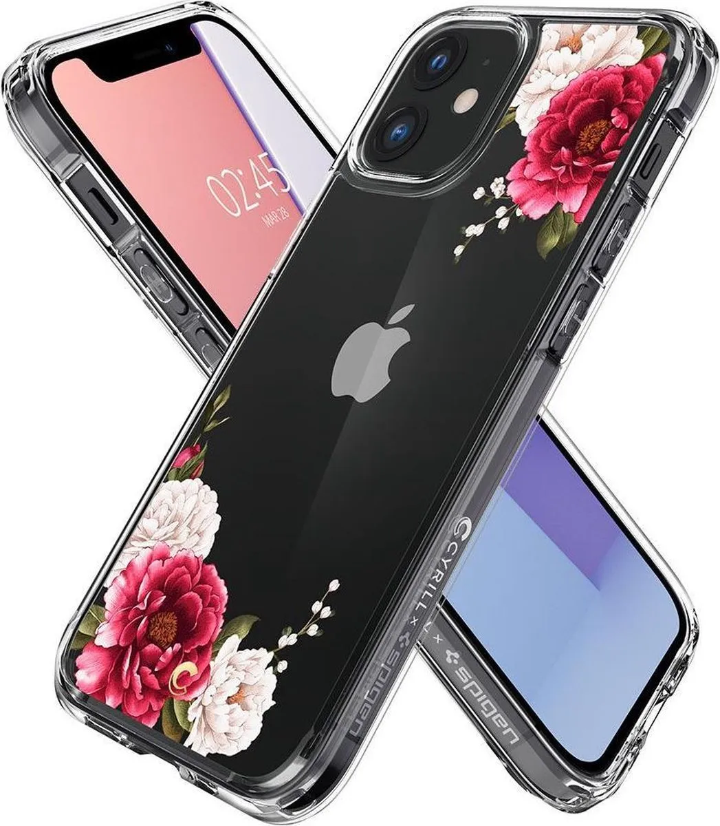 Spigen Cyrill Cecile TPU Air Cushion Hoesje iPhone 12 Mini - Rood - ACS01780 - afbeelding 2 van 6