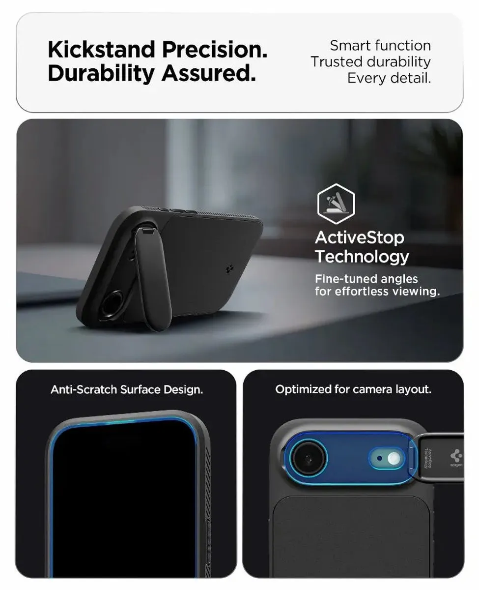 Spigen Optik Armor MagFit ACS09930 iPhone Hoes - Zwart - afbeelding 3 van 6