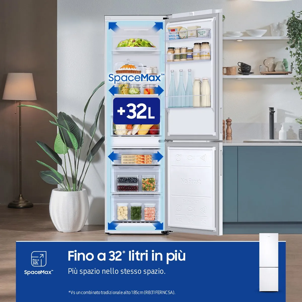 Samsung RB33B610EWW Vrijstaand Koelkast - 344L - Wit